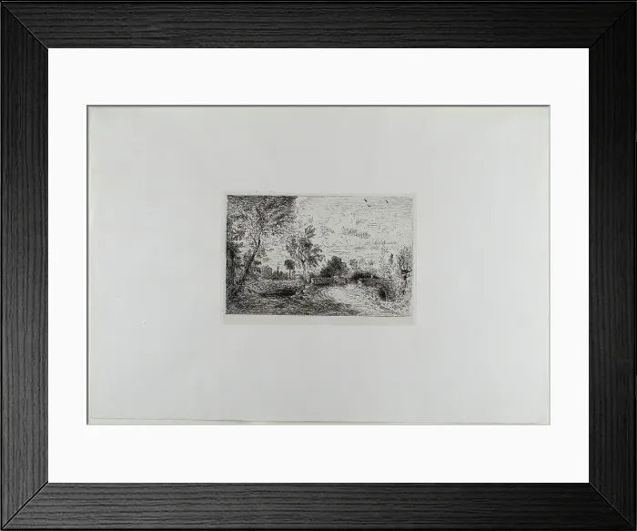 Framed Print : An Old Bridge at Salisbury, c. 1826. Creator: John Constable Framed Print : An Old Bridge at Salisbury, c. 1826. Creator: John Constable