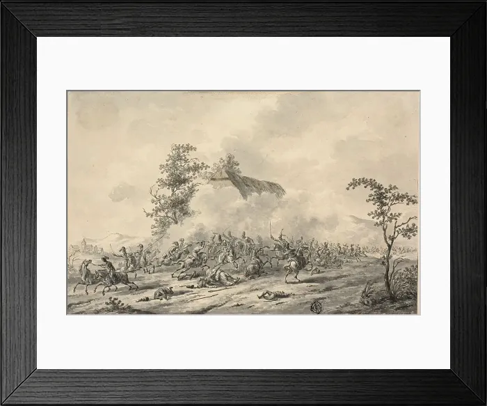 Framed Print : Cavalry Battle, 1803-07. Creator: Jan Antony Langendijk Framed Print : Cavalry Battle, 1803-07. Creator: Jan Antony Langendijk