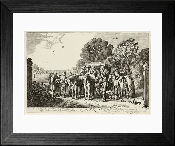 Framed Print : Air, plate two from The Four Elements, 1622. Creator: Jan van de Velde II Framed Print : Air, plate two from The Four Elements, 1622. Creator: Jan van de Velde II