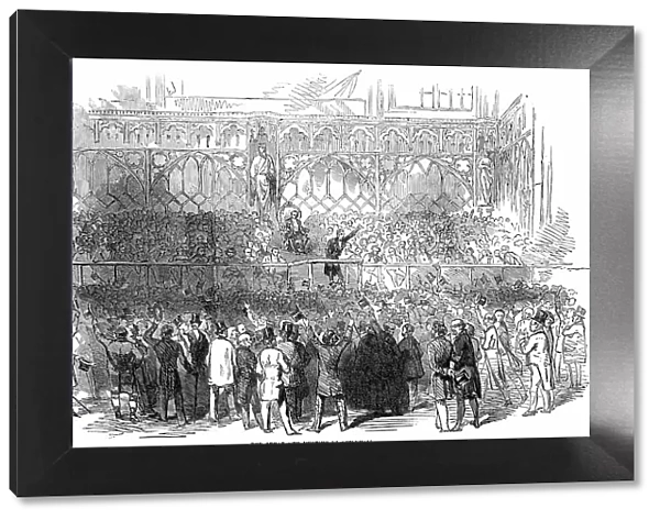 The Great City Meeting at Guildhall, 1850. Creator: Unknown