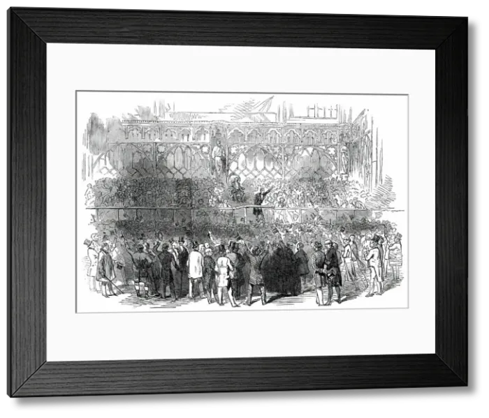 Framed Print : The Great City Meeting at Guildhall, 1850. Creator: Unknown Framed Print : The Great City Meeting at Guildhall, 1850. Creator: Unknown