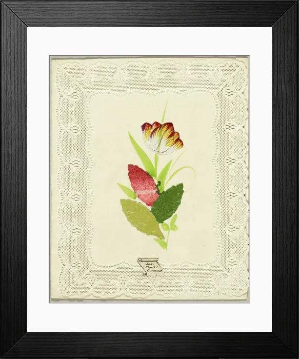 Framed Print : Say Shall I Conquer (valentine), c. 1840. Creator: Joseph Addenbrooke Framed Print : Say Shall I Conquer (valentine), c. 1840. Creator: Joseph Addenbrooke