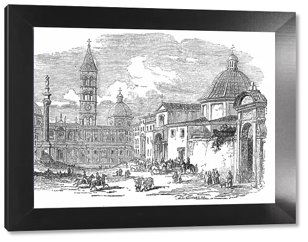 Santa Maria Maggiore - Rome, 1850. Creator: Unknown