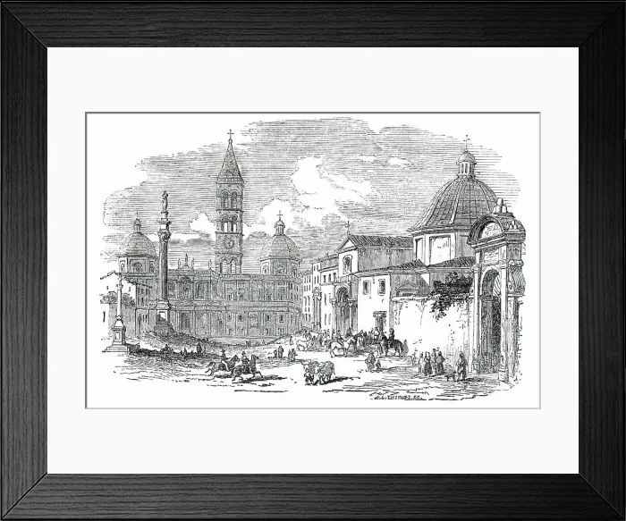 Framed Print : Santa Maria Maggiore - Rome, 1850. Creator: Unknown Framed Print : Santa Maria Maggiore - Rome, 1850. Creator: Unknown