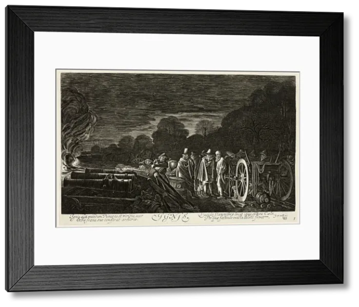 Framed Print : Fire, plate four from The Four Elements, 1622. Creator: Jan van de Velde II Framed Print : Fire, plate four from The Four Elements, 1622. Creator: Jan van de Velde II