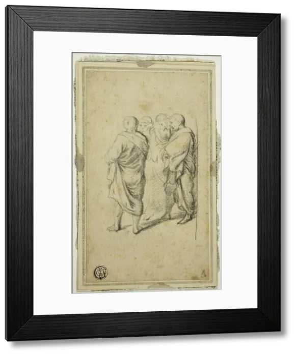 Framed Print : Group of Four Men in Togas, n.d. Creator: Gerard Terborch II Framed Print : Group of Four Men in Togas, n.d. Creator: Gerard Terborch II