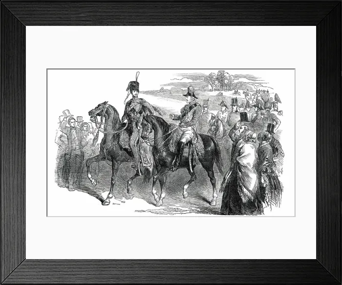Framed Print : Review on Wimbledon Common, 1850. Creator: Smyth Framed Print : Review on Wimbledon Common, 1850. Creator: Smyth