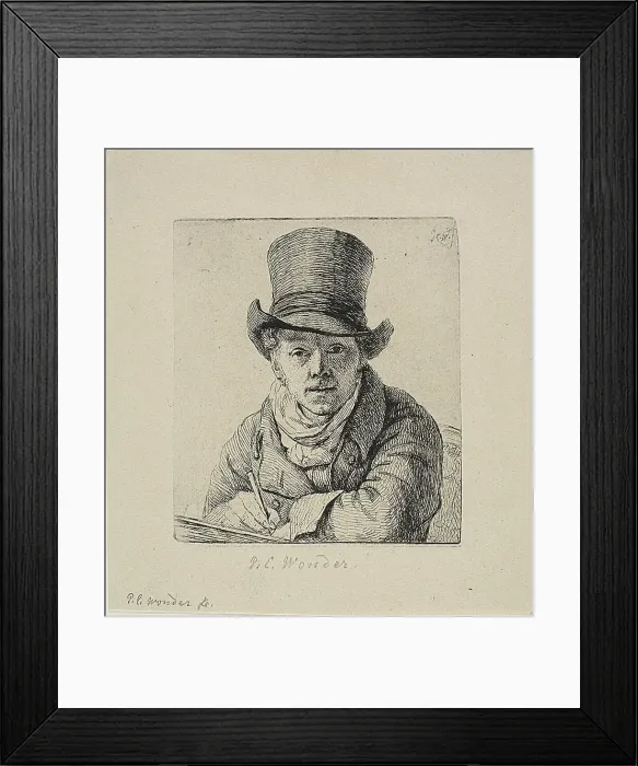 Framed Print : Self-Portrait, c. 1814. Creator: Pieter Christoffel Wonder Framed Print : Self-Portrait, c. 1814. Creator: Pieter Christoffel Wonder
