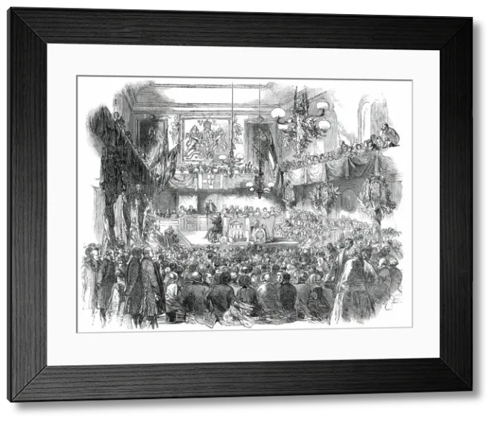 Framed Print : The Cardiff Athenaeum Eisteddfod, 1850. Creator: Unknown Framed Print : The Cardiff Athenaeum Eisteddfod, 1850. Creator: Unknown