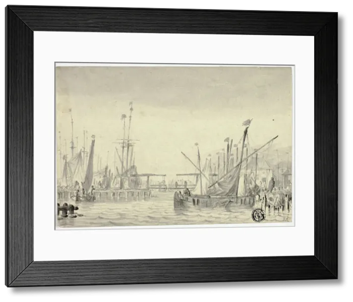Framed Print : Ships in Harbor, n.d. Creator: Pieter Coopse Framed Print : Ships in Harbor, n.d. Creator: Pieter Coopse