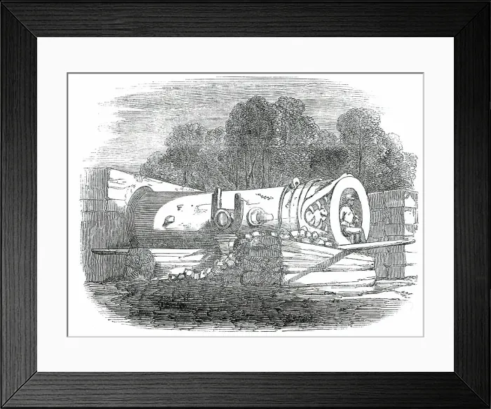 Framed Print : The Great Gun at Beejapore, 1850. Creator: Unknown Framed Print : The Great Gun at Beejapore, 1850. Creator: Unknown