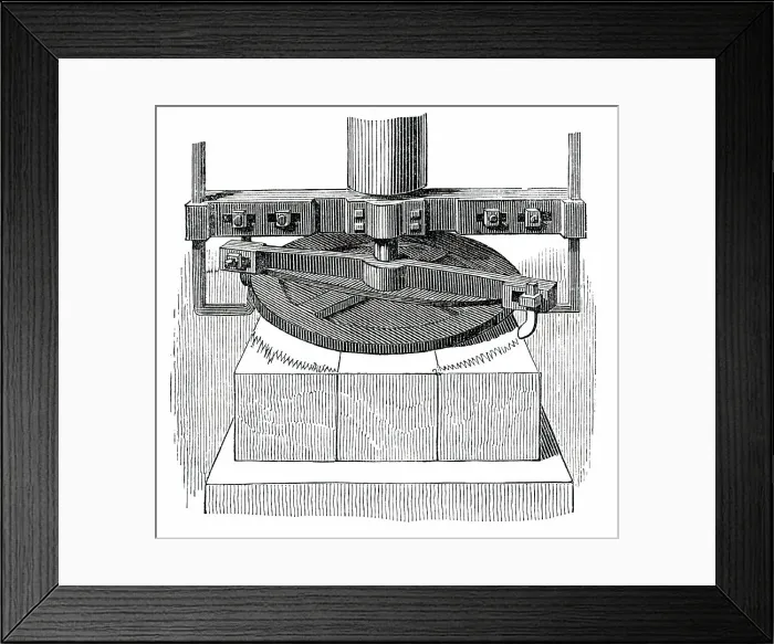 Framed Print : The Great Exhibition Building in Hyde Park - Circular Plane - Showing Cutter, 1850. Creator: Unknown Framed Print : The Great Exhibition Building in Hyde Park - Circular Plane - Showing Cutter, 1850. Creator: Unknown