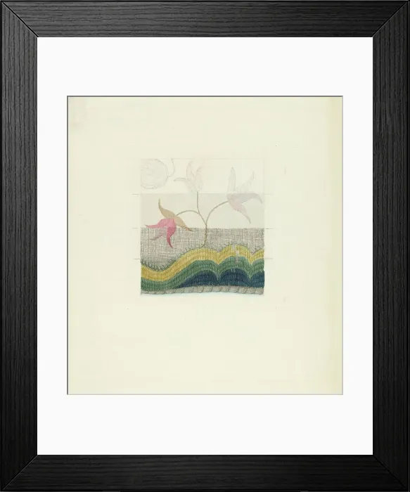 Framed Print : Crewel Embroidery, 1935 / 1942. Creator: Suzanne Chapman Framed Print : Crewel Embroidery, 1935 / 1942. Creator: Suzanne Chapman