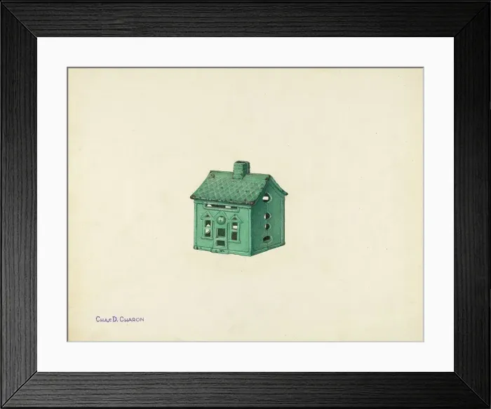 Framed Print : Penny Bank, c. 1940. Creator: Charles Charon Framed Print : Penny Bank, c. 1940. Creator: Charles Charon