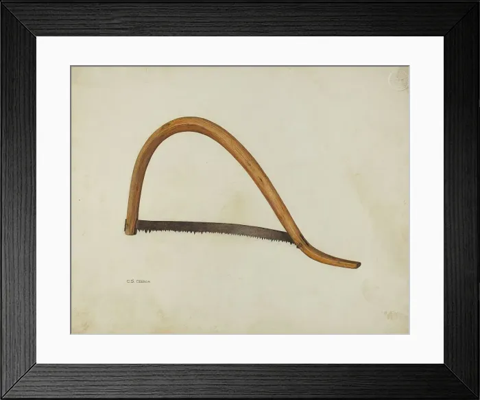 Framed Print : Saw, c. 1940. Creator: Charles Charon Framed Print : Saw, c. 1940. Creator: Charles Charon