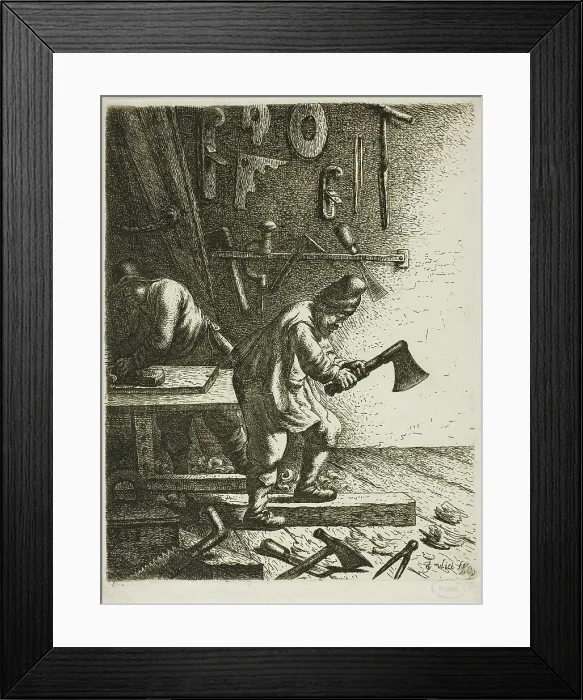 Framed Print : The Carpenter, c. 1635. Creator: Jan Georg van Vliet Framed Print : The Carpenter, c. 1635. Creator: Jan Georg van Vliet