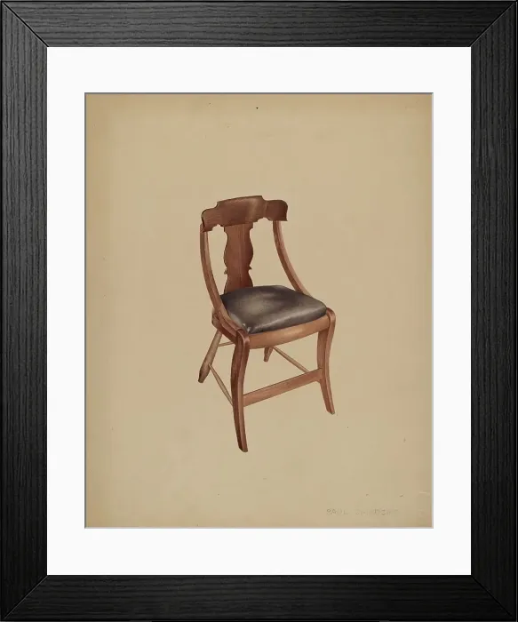 Framed Print : Chair, 1935 / 1942. Creator: William Paul Childers Framed Print : Chair, 1935 / 1942. Creator: William Paul Childers