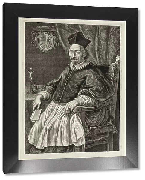 Portrait of Cardinal Zacharias de Mez, c. 1661. Creator: Cornelis de Visscher