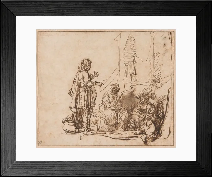 Framed Print : Joseph Interpreting the Prisoners Dreams, c. 1638. Creator: Govaert Flinck Framed Print : Joseph Interpreting the Prisoners Dreams, c. 1638. Creator: Govaert Flinck