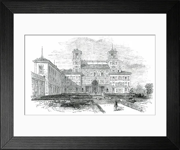 Framed Print : French Academy - Rome, 1850. Creator: Unknown Framed Print : French Academy - Rome, 1850. Creator: Unknown