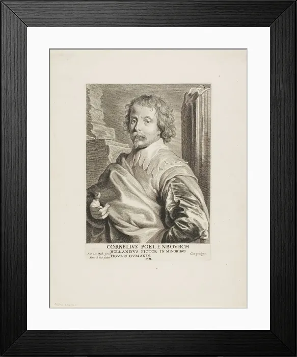 Framed Print : Cornelis van Poelenburch, 1630 / 45. Creators: Pieter de Jode II, Anthony van Dyck Framed Print : Cornelis van Poelenburch, 1630 / 45. Creators: Pieter de Jode II, Anthony van Dyck