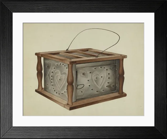 Framed Print : Foot Warmer, c. 1937. Creator: William Paul Childers Framed Print : Foot Warmer, c. 1937. Creator: William Paul Childers
