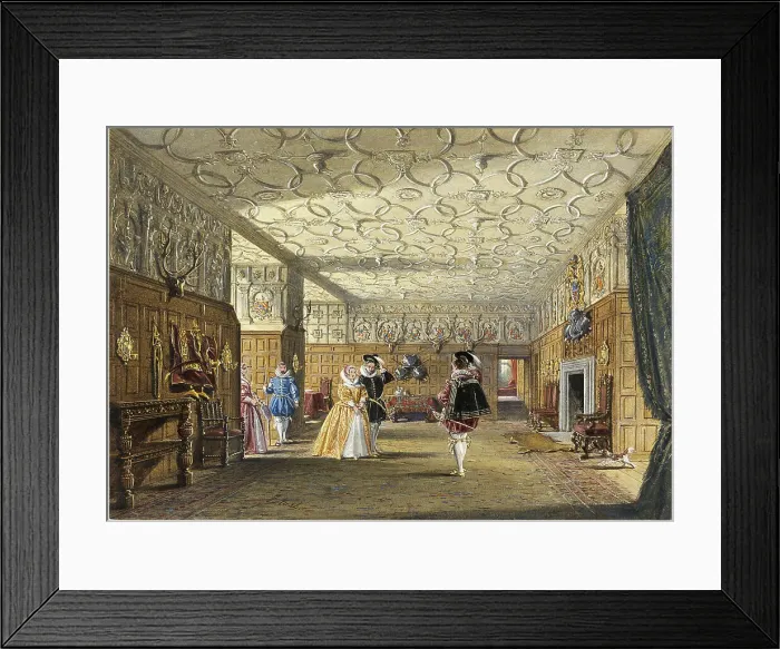 Framed Print : The Hall, Levens, Westmoreland, n.d. Creator: Joseph Nash Framed Print : The Hall, Levens, Westmoreland, n.d. Creator: Joseph Nash