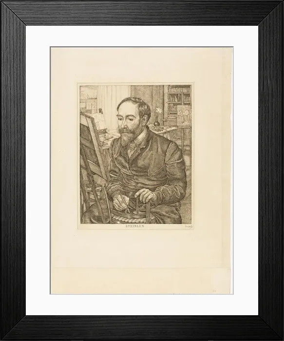 Framed Print : Portrait of Théophile Alexandre Steinlen, 1900 / 01. Creator: Pieter Dupont Framed Print : Portrait of Théophile Alexandre Steinlen, 1900 / 01. Creator: Pieter Dupont