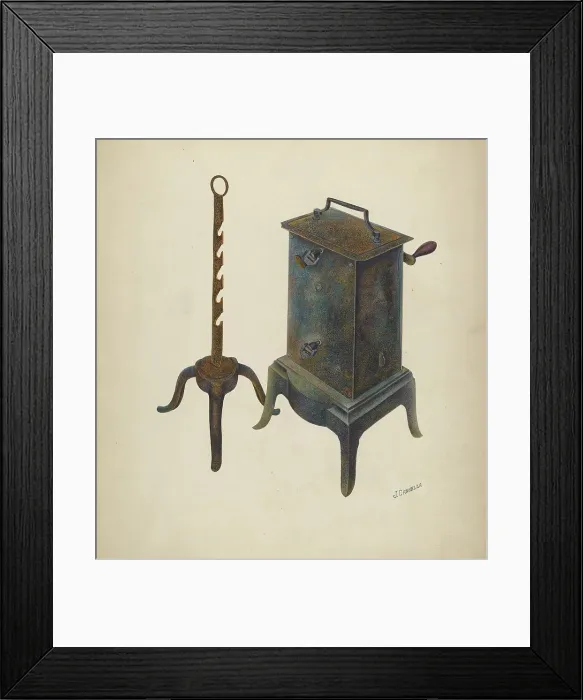 Framed Print : Clock Jack, c. 1941. Creator: Joseph Cannella Framed Print : Clock Jack, c. 1941. Creator: Joseph Cannella