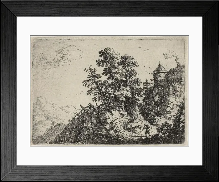 Framed Print : Mountainous Country, c. 1640. Creator: Herman Saftleven the Younger