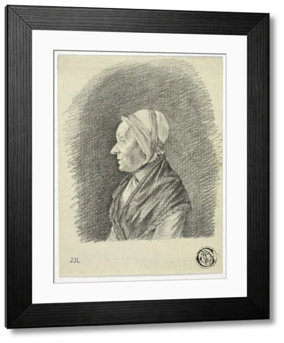Framed Print : Profile of Old Woman in Cap, n.d. Creator: Pieter Gaal Framed Print : Profile of Old Woman in Cap, n.d. Creator: Pieter Gaal