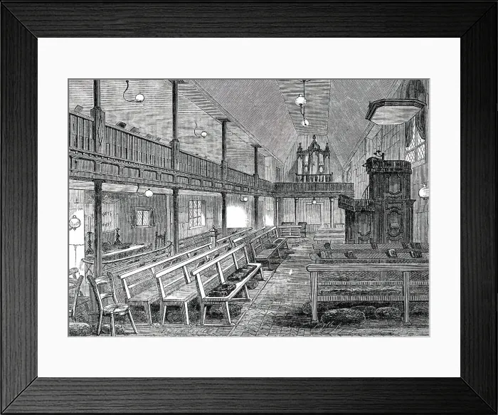 Framed Print : The English Chapel, Upper Town, Boulogne-sur-Mer, 1850. Creator: Smyth Framed Print : The English Chapel, Upper Town, Boulogne-sur-Mer, 1850. Creator: Smyth