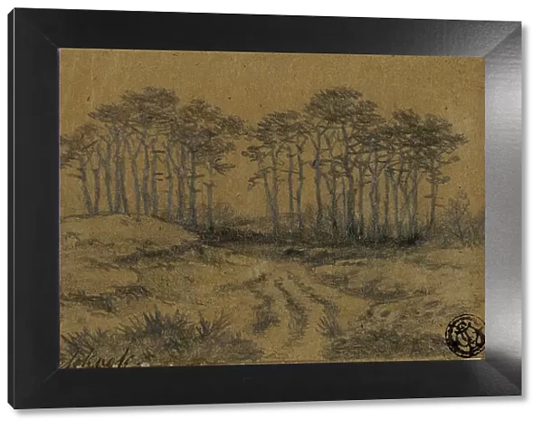 Path Through Trees, c. 1877. Creator: Hermanus Koekkoek
