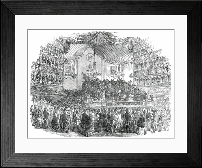 Framed Print : National Concert at Her Majesty's Theatre, 1850. Creator: Smyth Framed Print : National Concert at Her Majesty's Theatre, 1850. Creator: Smyth