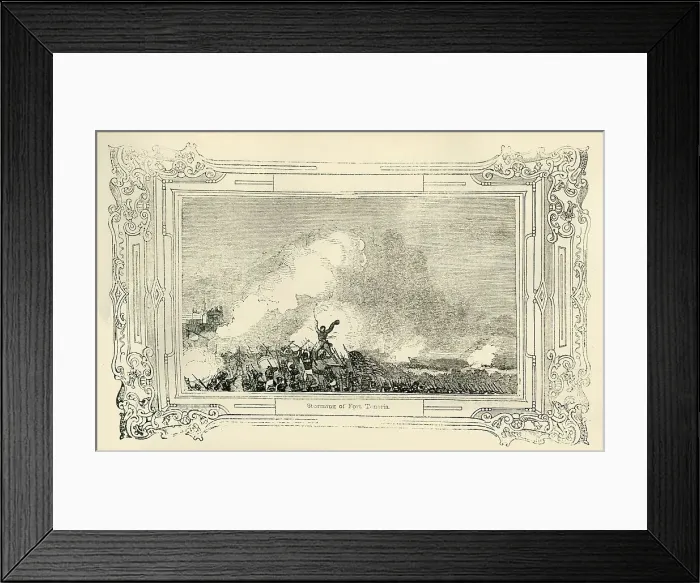 Framed Print : Storming of Fort Teneria, 1849. Creator: Unknown Framed Print : Storming of Fort Teneria, 1849. Creator: Unknown
