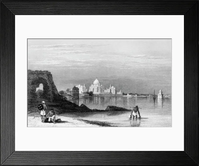 Framed Print : Taj Mahal, - Agra, 1834. Creator: Samuel Prout Framed Print : Taj Mahal, - Agra, 1834. Creator: Samuel Prout
