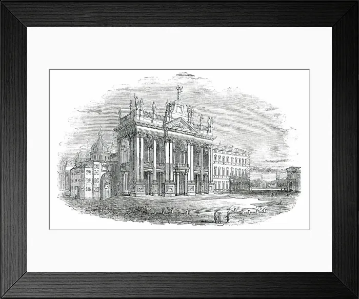 Framed Print : St. John Lateran - Rome, 1850. Creator: Unknown Framed Print : St. John Lateran - Rome, 1850. Creator: Unknown