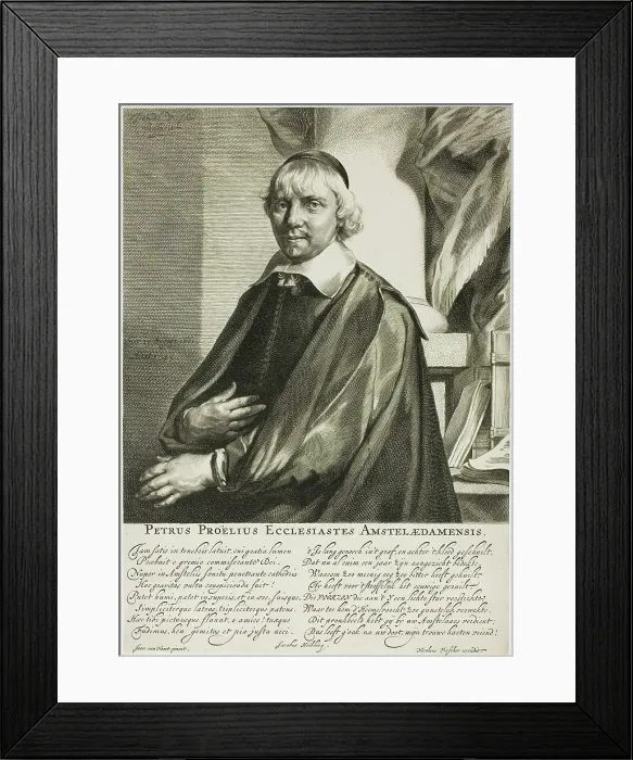 Framed Print : Petrus Proclius, n.d. Creator: Cornelis de Visscher Framed Print : Petrus Proclius, n.d. Creator: Cornelis de Visscher