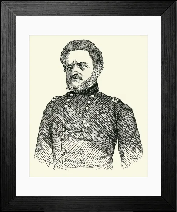 Framed Print : General Quitman, 1849. Creator: Unknown Framed Print : General Quitman, 1849. Creator: Unknown