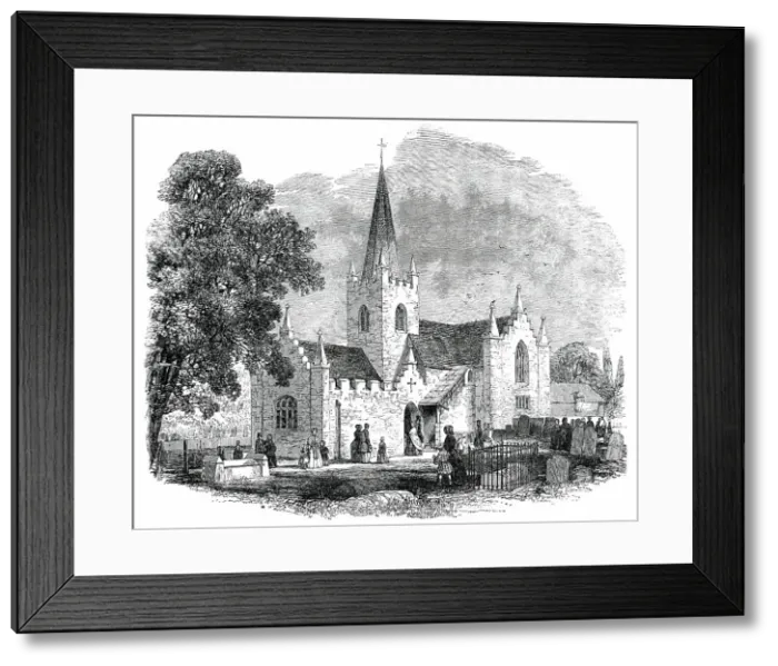 Framed Print : Whippingham Church, Isle of Wight, 1850. Creator: Unknown Framed Print : Whippingham Church, Isle of Wight, 1850. Creator: Unknown