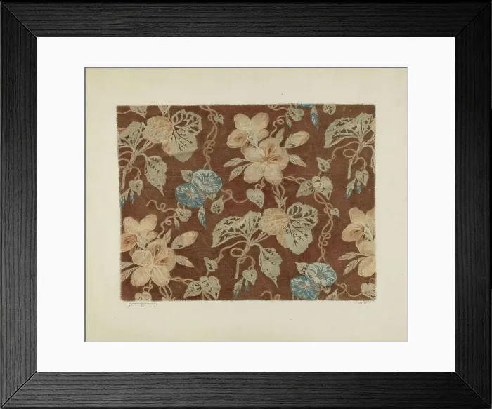 Framed Print : Printed Cotton, c. 1941. Creator: Ernest Capaldo Framed Print : Printed Cotton, c. 1941. Creator: Ernest Capaldo