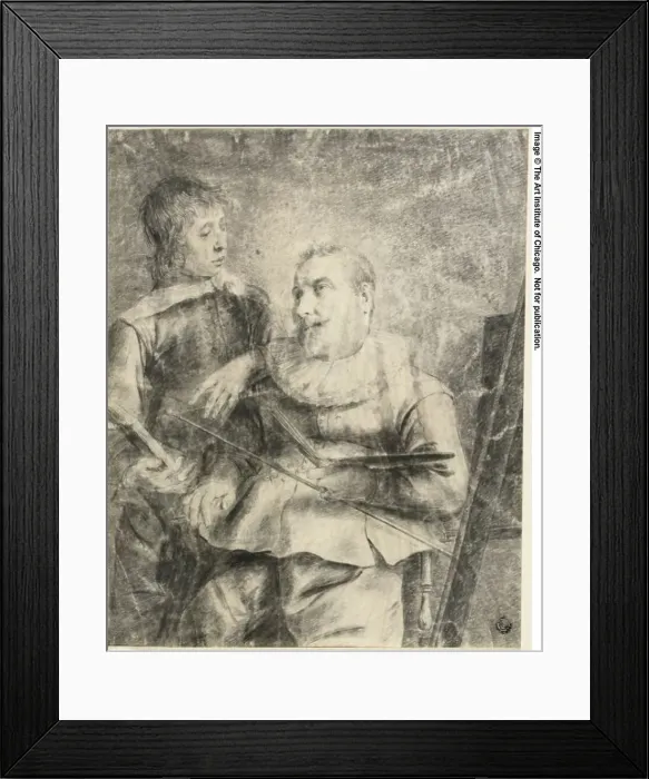 Framed Print : Portrait of Artist and Pupil, n.d. Creator: Pieter Jansz. Quast Framed Print : Portrait of Artist and Pupil, n.d. Creator: Pieter Jansz. Quast