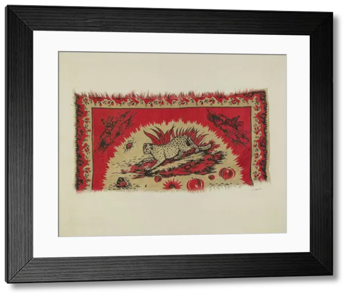 Framed Print : Printed Textiles, c. 1940. Creator: Ernest Capaldo Framed Print : Printed Textiles, c. 1940. Creator: Ernest Capaldo