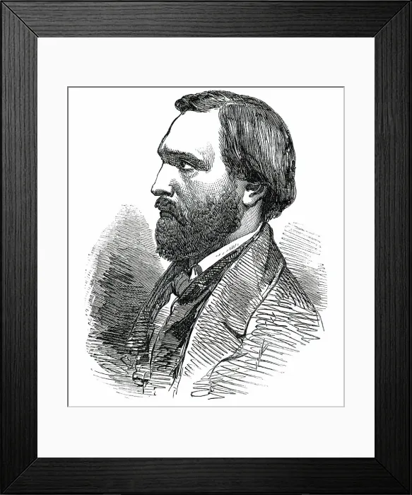 Framed Print : Professor Kinkel, from a lithograph published at Berlin, 1850. Creator: Unknown Framed Print : Professor Kinkel, from a lithograph published at Berlin, 1850. Creator: Unknown