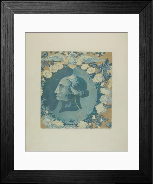 Framed Print : Historical Printed Cotton, c. 1941. Creator: Ernest Capaldo Framed Print : Historical Printed Cotton, c. 1941. Creator: Ernest Capaldo