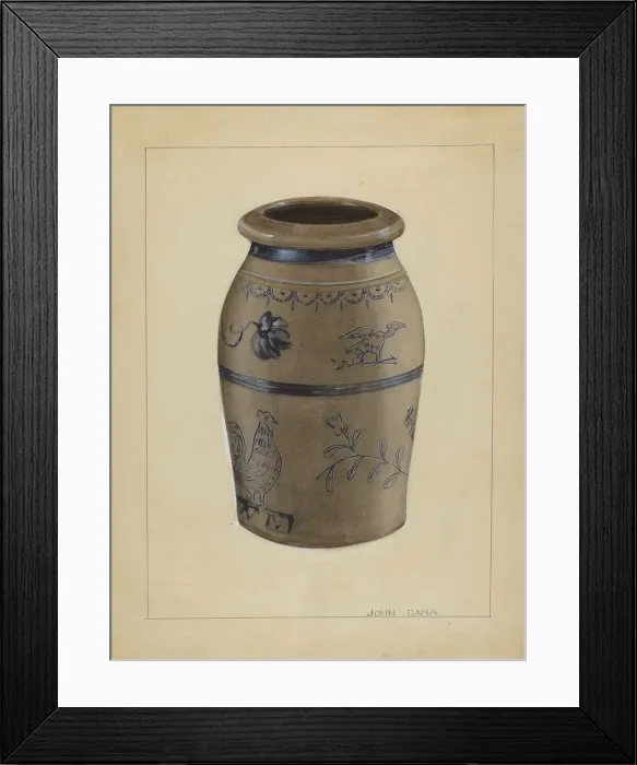 Framed Print : Jar, c. 1936. Creator: John Dana Framed Print : Jar, c. 1936. Creator: John Dana
