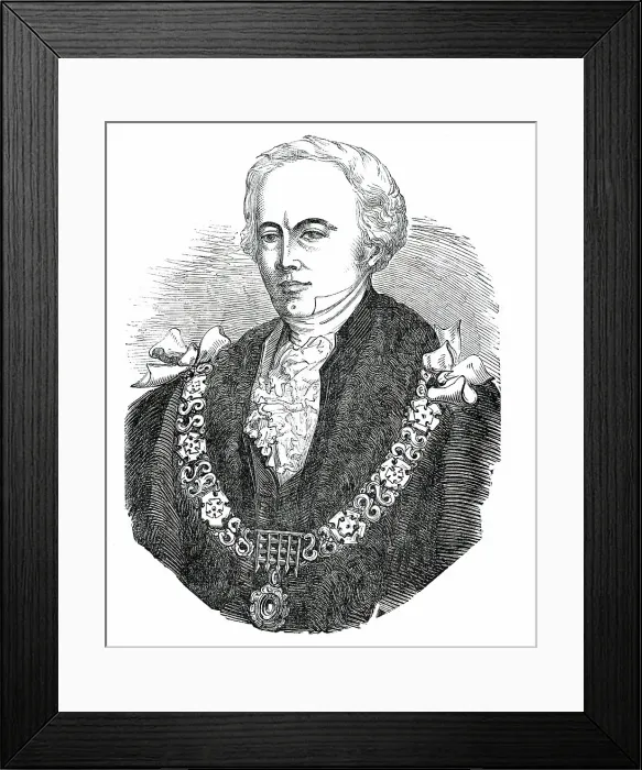 Framed Print : The New Lord Mayor - the Right Hon. John Musgrove, 1850. Creator: Unknown Framed Print : The New Lord Mayor - the Right Hon. John Musgrove, 1850. Creator: Unknown