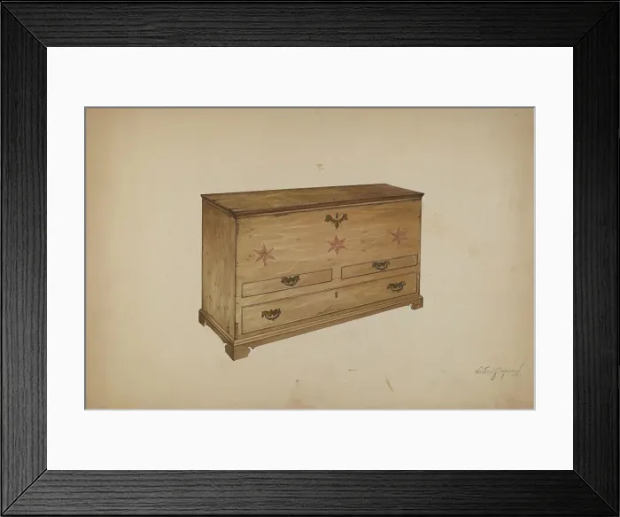 Framed Print : Chest with Drawers, c. 1939. Creator: Walter G. Capuozzo Framed Print : Chest with Drawers, c. 1939. Creator: Walter G. Capuozzo