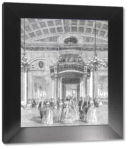 The Whittington Club - New Decoration of the Ball-Room, 1850. Creator: Unknown