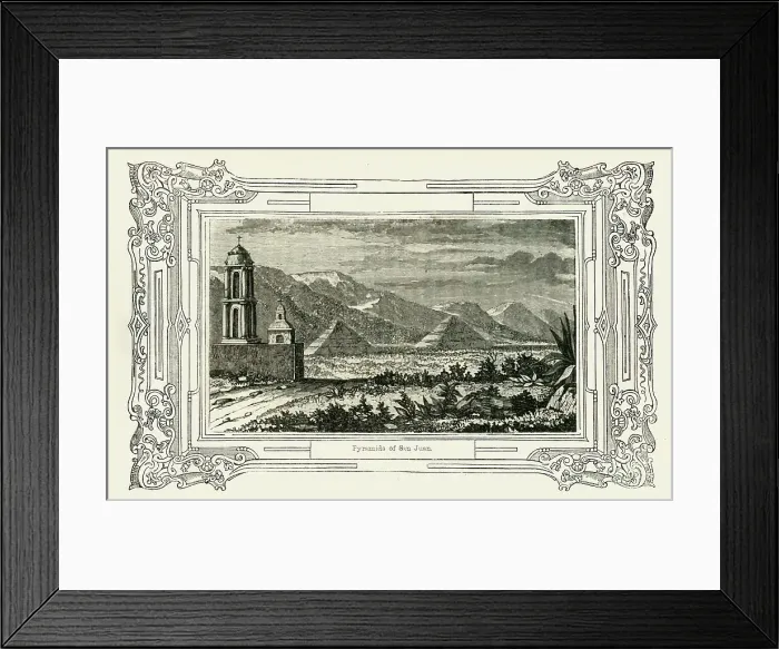 Framed Print : Pyramids of San Juan, 1849. Creator: Unknown Framed Print : Pyramids of San Juan, 1849. Creator: Unknown